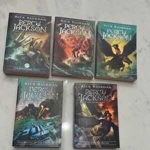 Percy Jackson Set 1 2 3 4 5 by Rick Riordan
Excellent Condition
